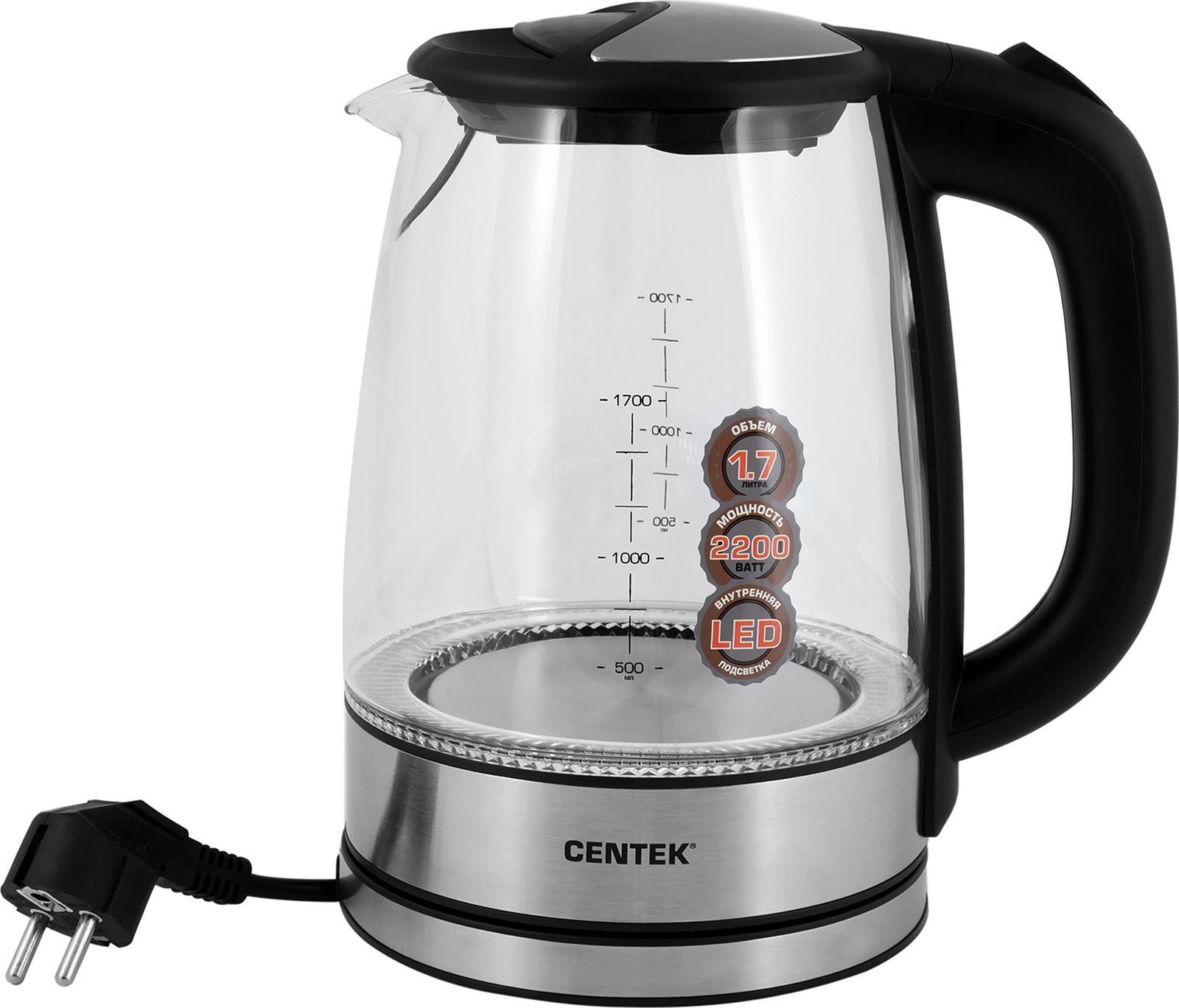 Чайник электрический CENTEK CT-1068 Purple - купить чайник электрический CT-1068 Purple по выгодной цене в интернет-магазине