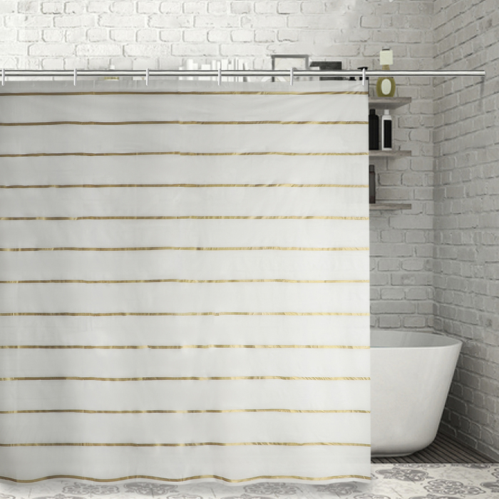 Штора для ванной 180*180 см "Лайн", EVA, цвет белый