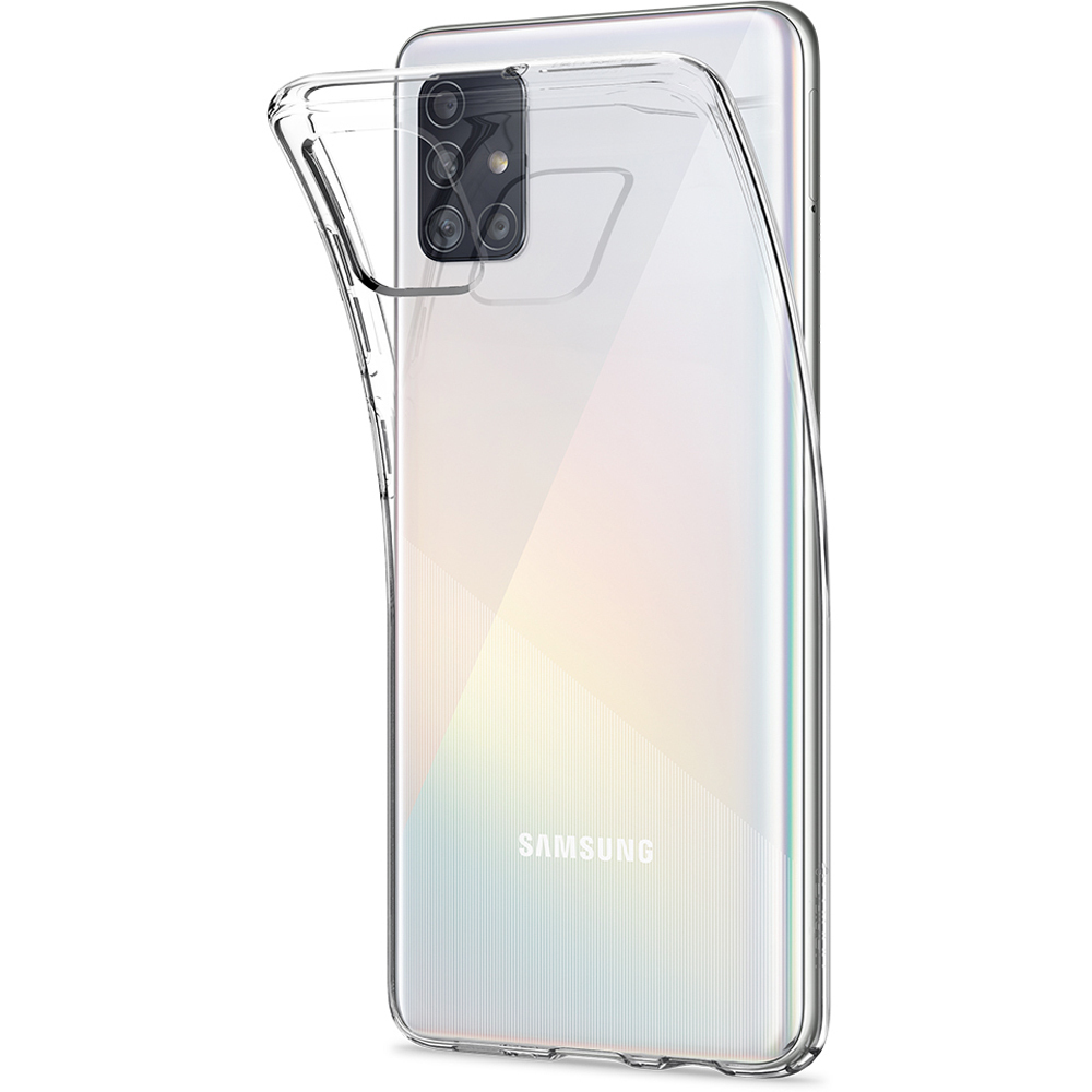 Силиконовый чехол для Samsung Galaxy A51 прозрачный - купить с доставкой по  выгодным ценам в интернет-магазине OZON (185066349)