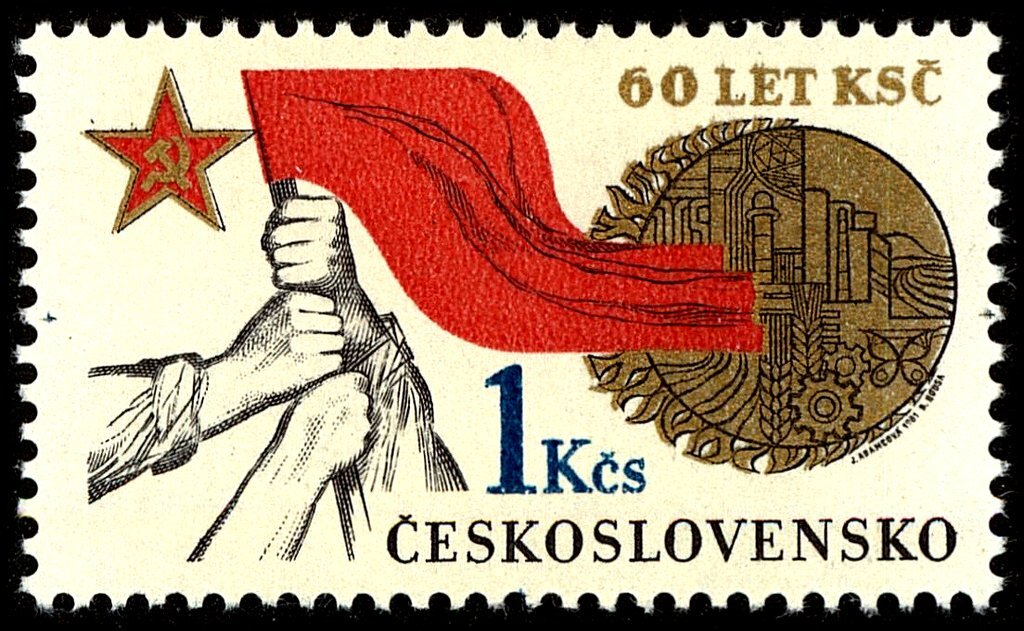 Коммунистическая чехословакия. Почтовые марки Чехословакии. Плакаты Чехословакии. Марка Ceskoslovensko 1kcs.