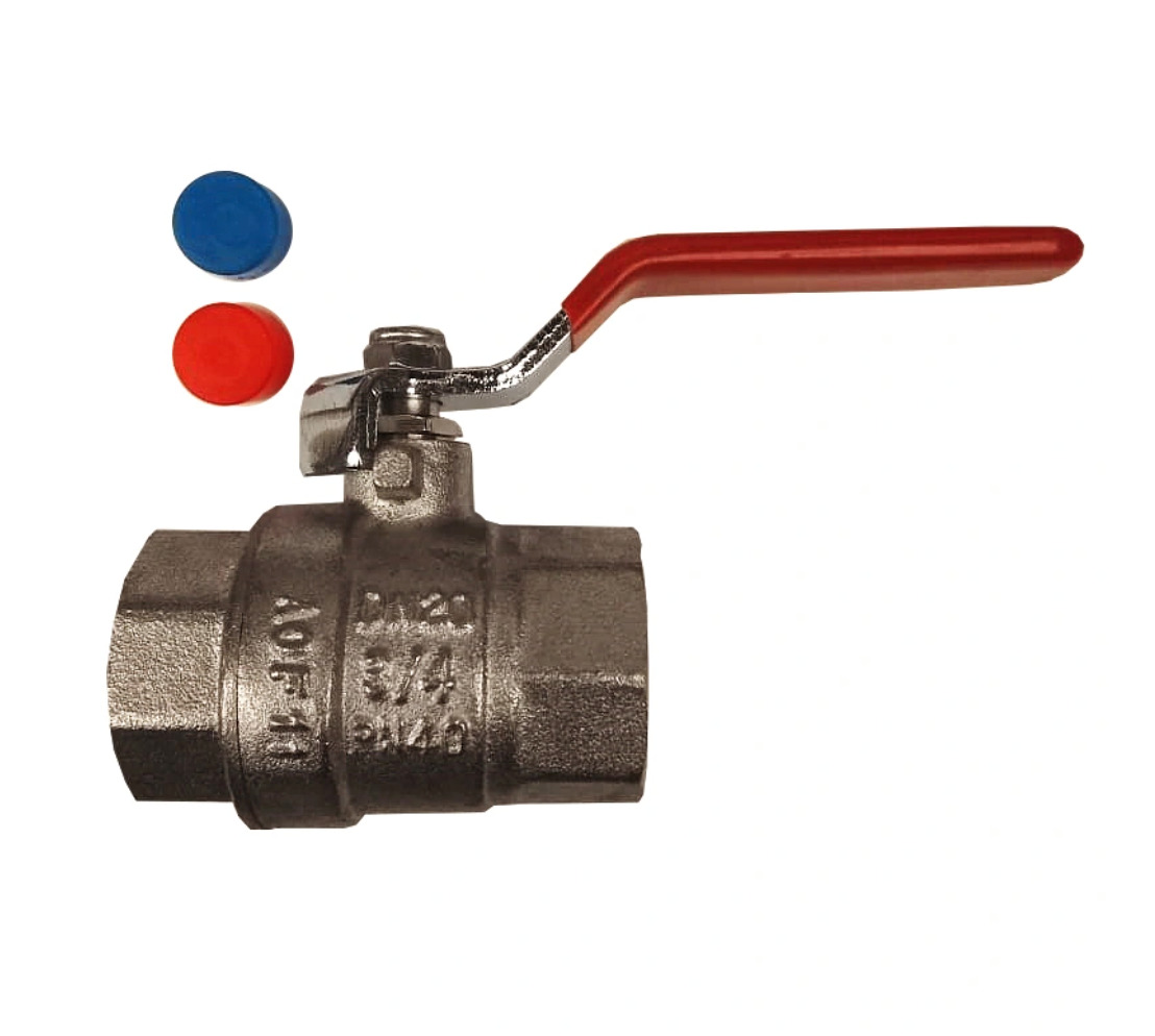 Кран шаровый Valtec латунный никелированный 1/2\" рычаг, внутренняя ...