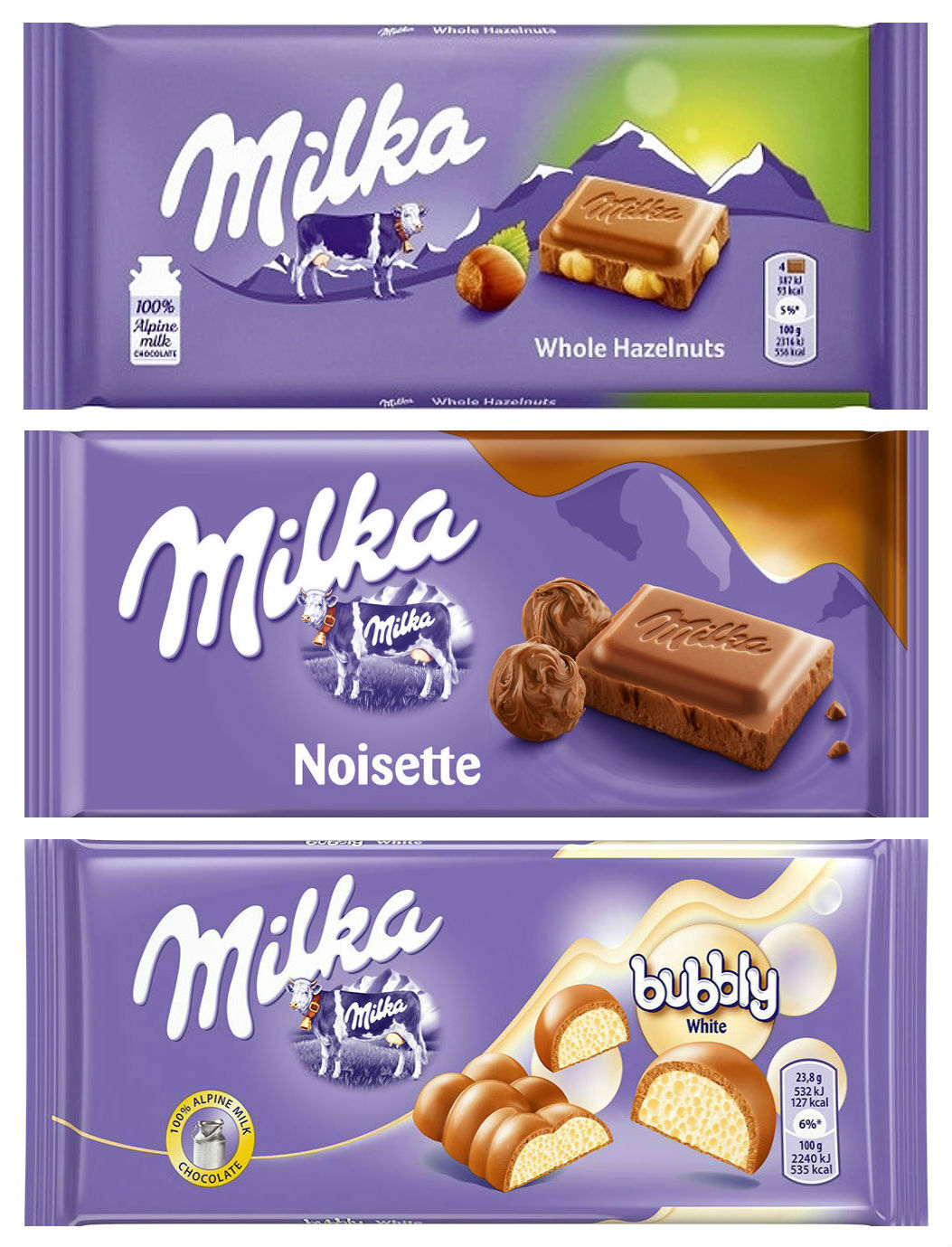 Молочный шоколад Milka whole Hazelnut Chocolate (100 грамм)