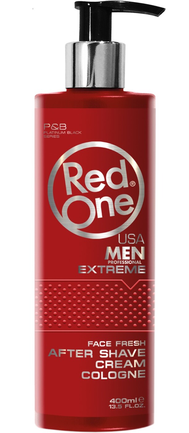 red one after shave cream cologne extreme