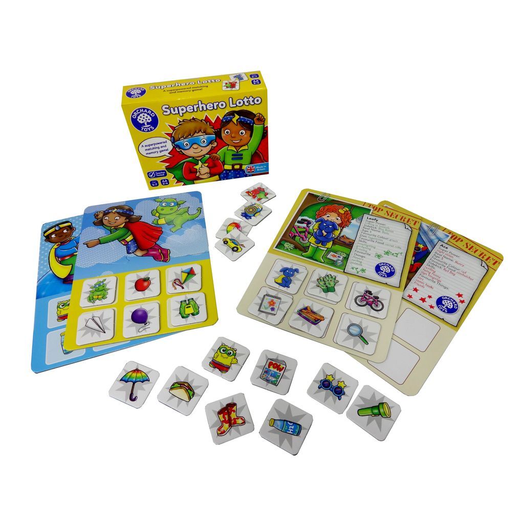Обучающая настольная игра на английском языке Superhero Lotto - купить ...