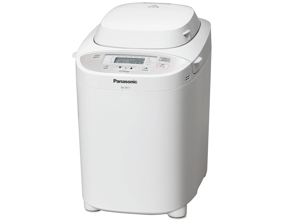 Хлебопечка Panasonic SD-2511WTS, покрытие Антипригарное, Дисплей ...