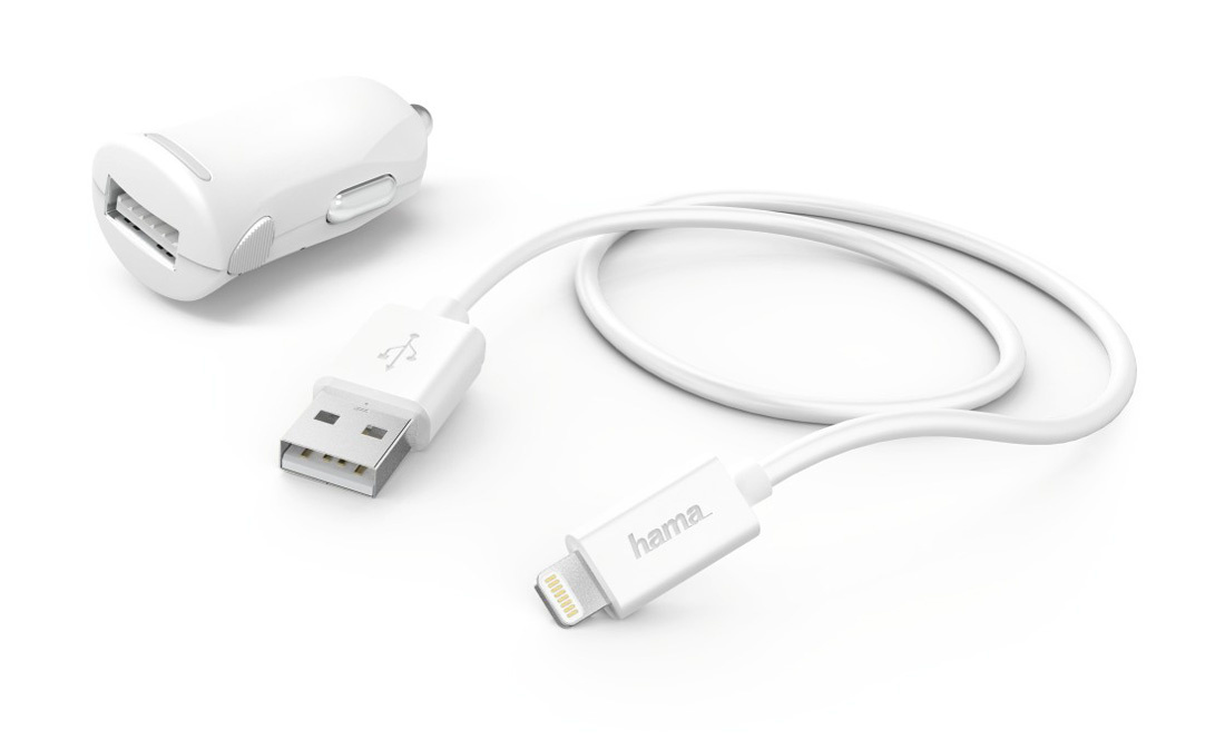 Комплект зар./устр. Hama H-183266 2.4A для Apple кабель Apple Lightning (00183266)