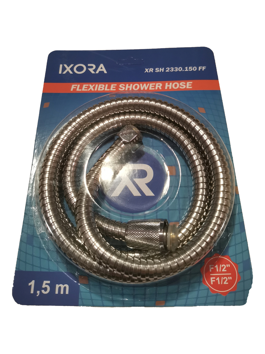 шланг для душа в металлической оплетке с силиконом. душевой шланг 1,5м. м имп. шланг для душа растяжной 1. 0 м имп/имп.