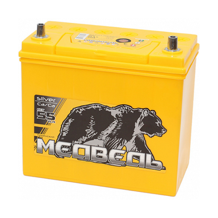 Автомобильный аккумулятор 55 - 6СТ Медведь Са/Са VL Euro клеммы конус ...