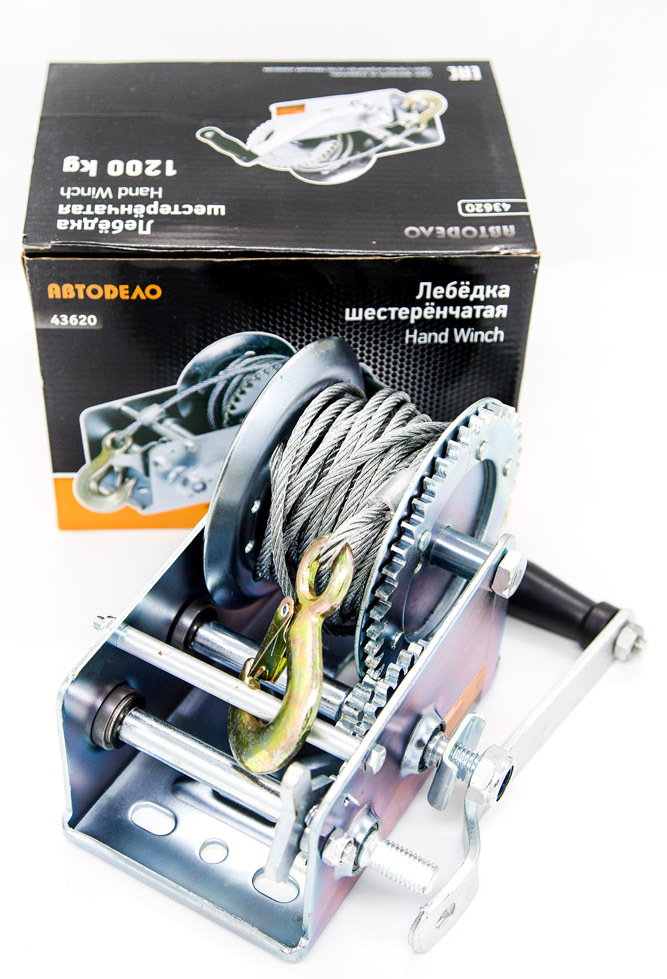 Автомобильная лебедка АВТОDЕЛО ИНСТРУМЕНТ, 1.2 т - купить по доступной ...