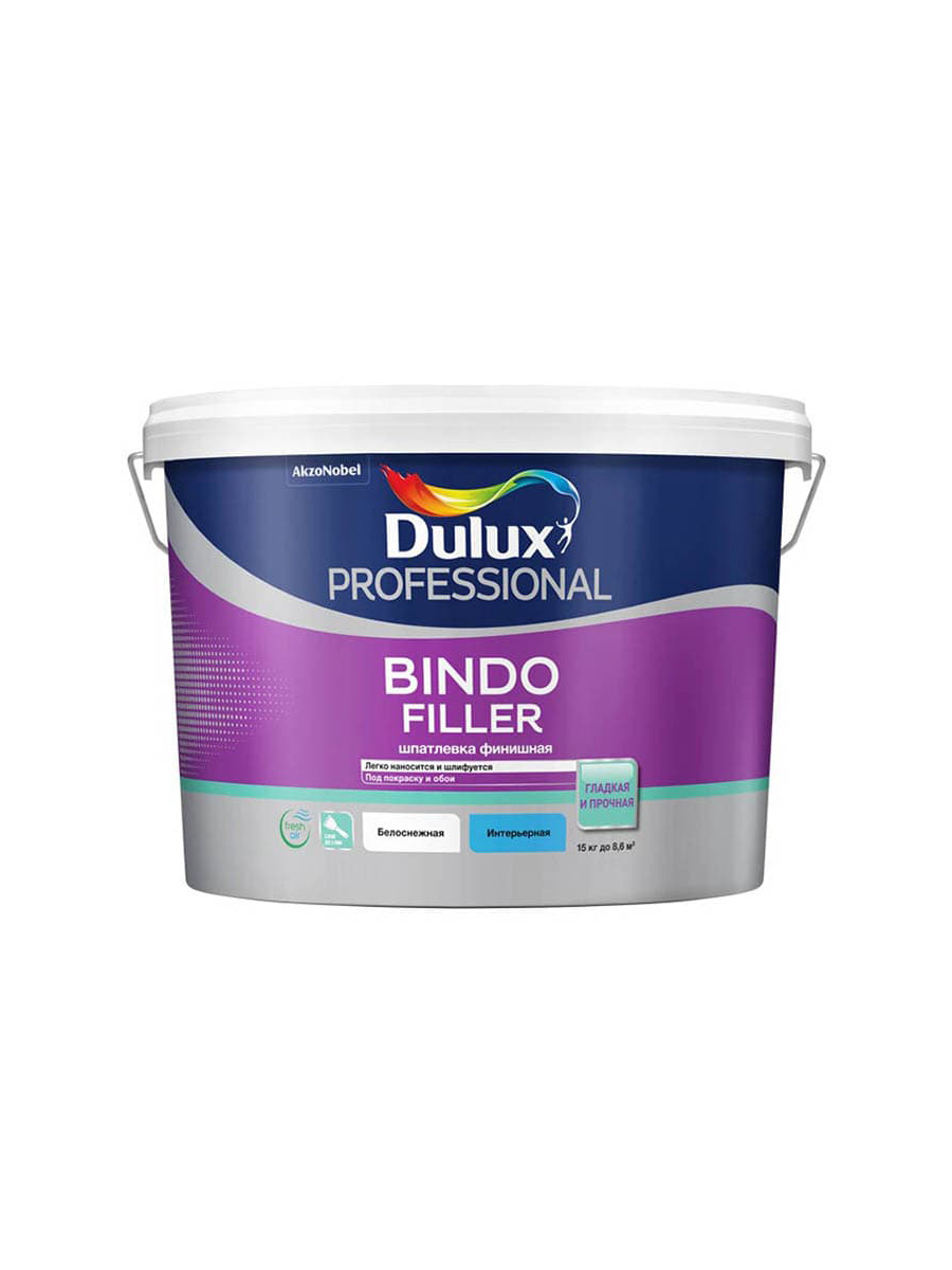 Dulux Professional Bindo Filler финишная, Шпатлевка для стен и потолков ...