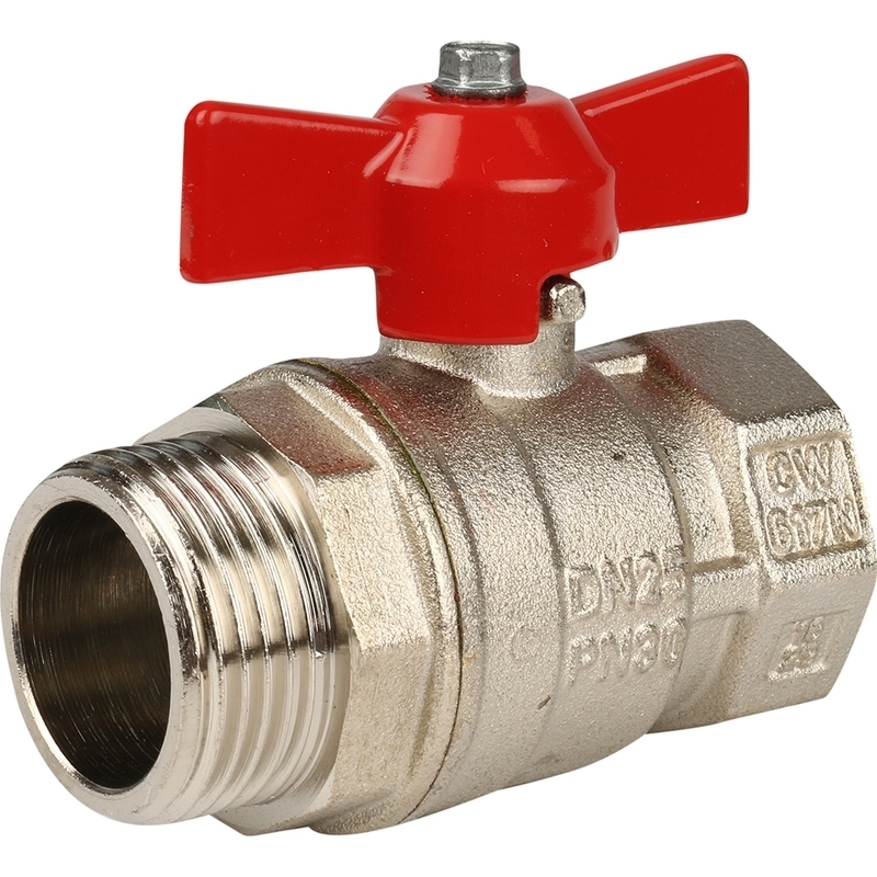 Кран шаровый Itap Ideal 27515 ART.093 3/4\", гайка-штуцер, бабочка ...