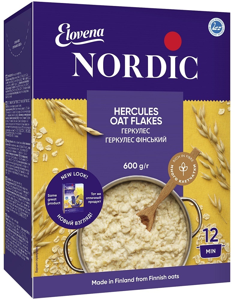 Хлопья "Nordic" Геркулес финский 600г — купить в интернет-магазине OZON ...