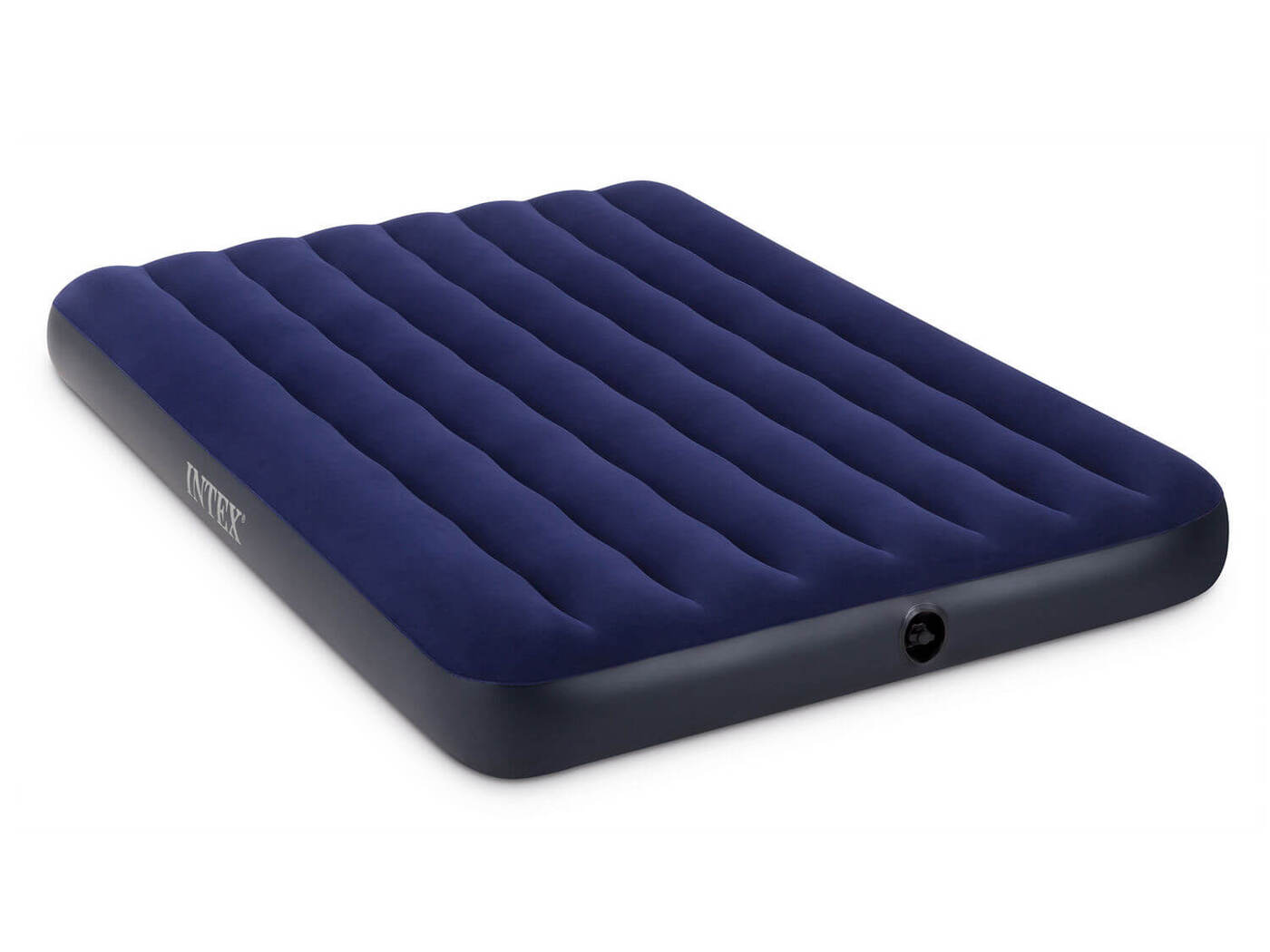 надувной матрас intex classic downy airbed 64759 синий