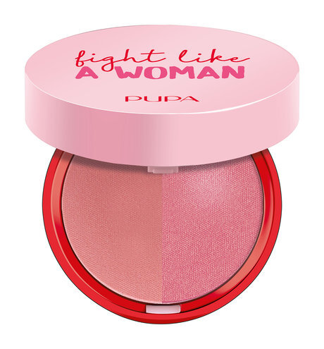 PUPA Румяна компактные для лица Fight Like a Woman двойные, 4 г, 001 ...