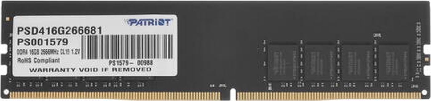 PatriotMemoryОперативнаяпамятьSignatureDDR42666МГц1x16ГБ(PSD416G266681)