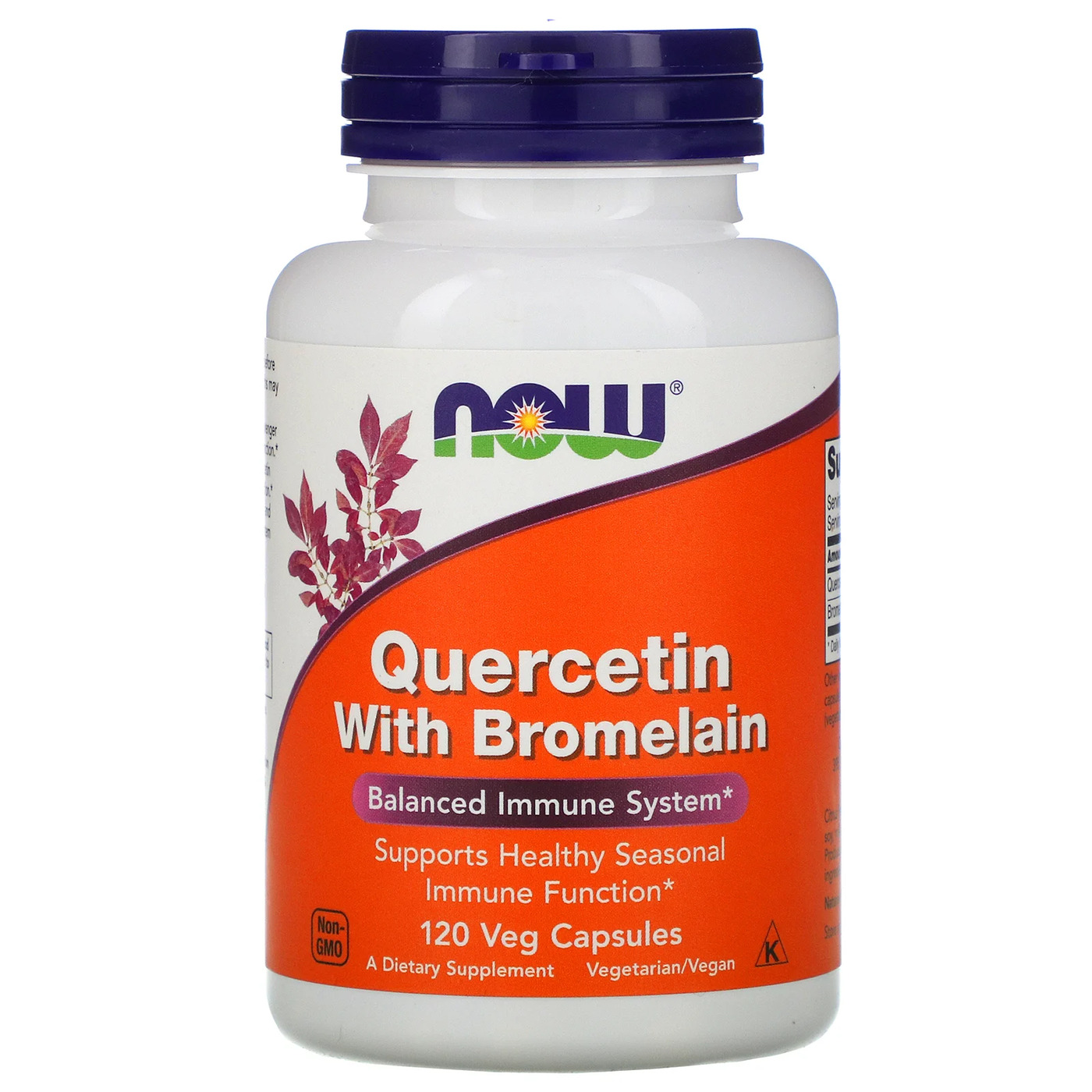 NOW Quercetin with Bromelain 950 мг, 120 капсул