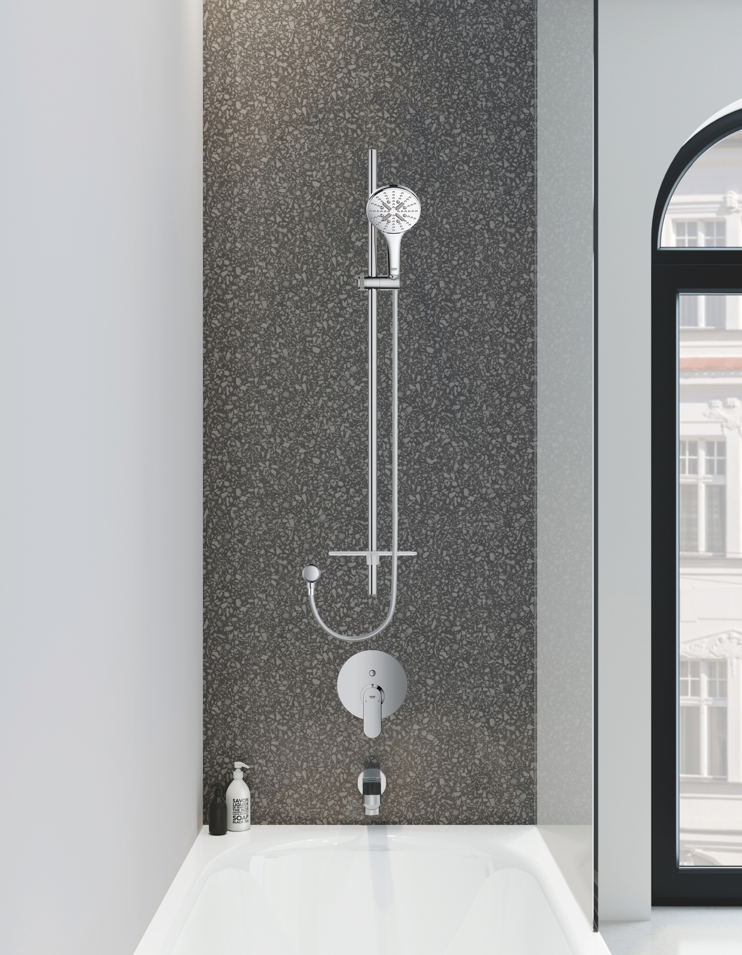 Ручной душ grohe rainshower smartactive 130 3 вида струй хром 26544000