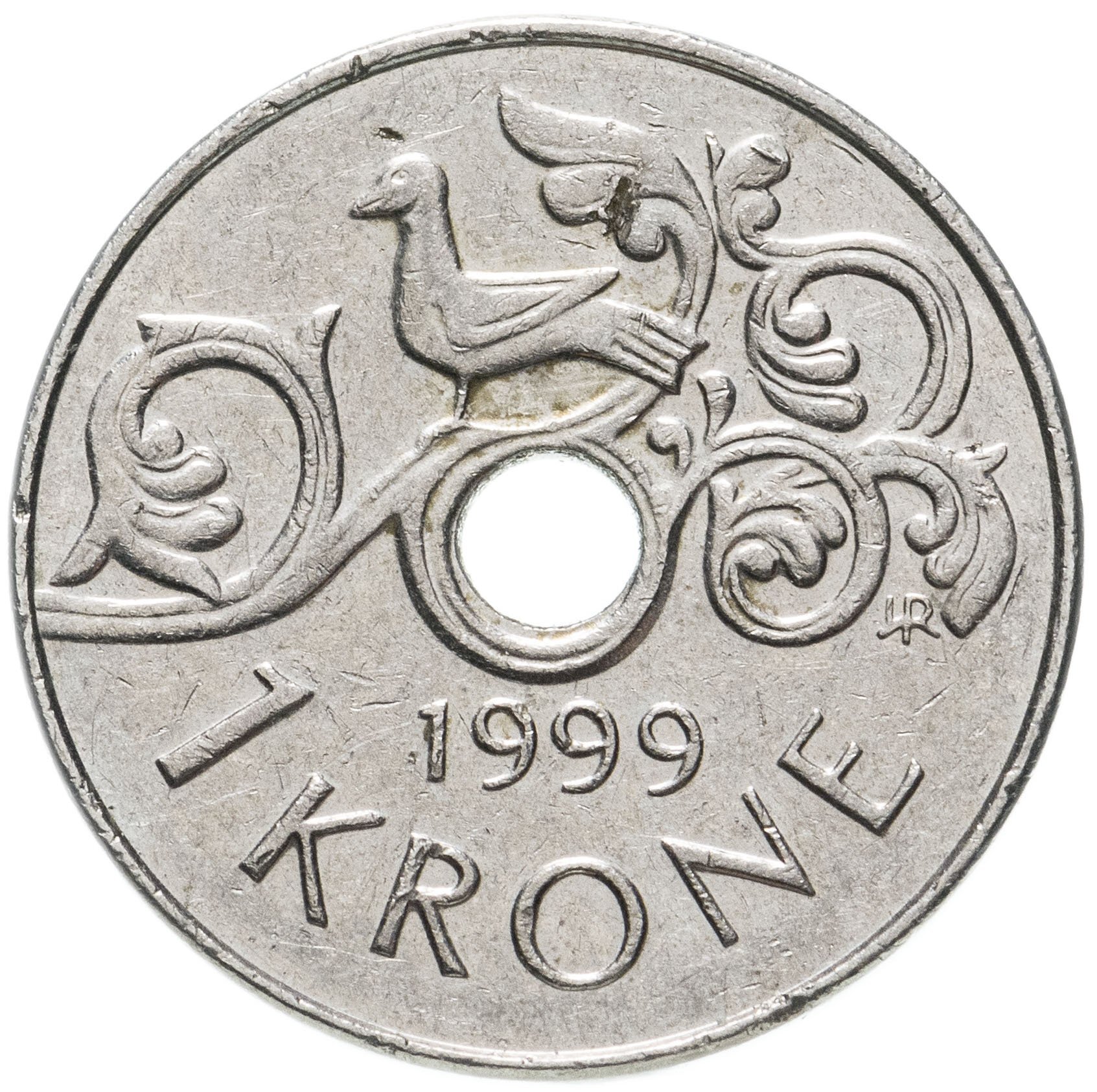 Норвежская монета 1 крон