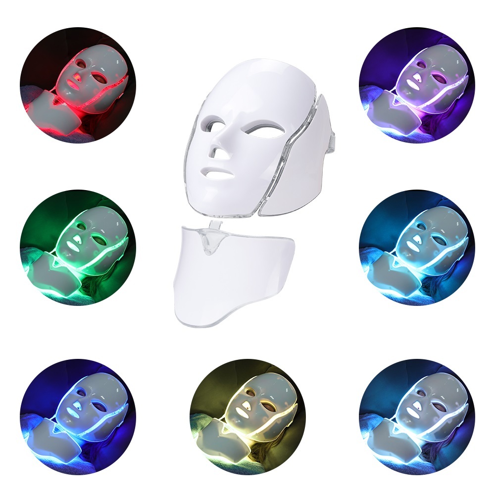 Led для лица. Светодиодная маска с микротоками. 7 Color led Mask Therapy. Лед маска для лица светодиодная. Маска со светодиодами для лица.