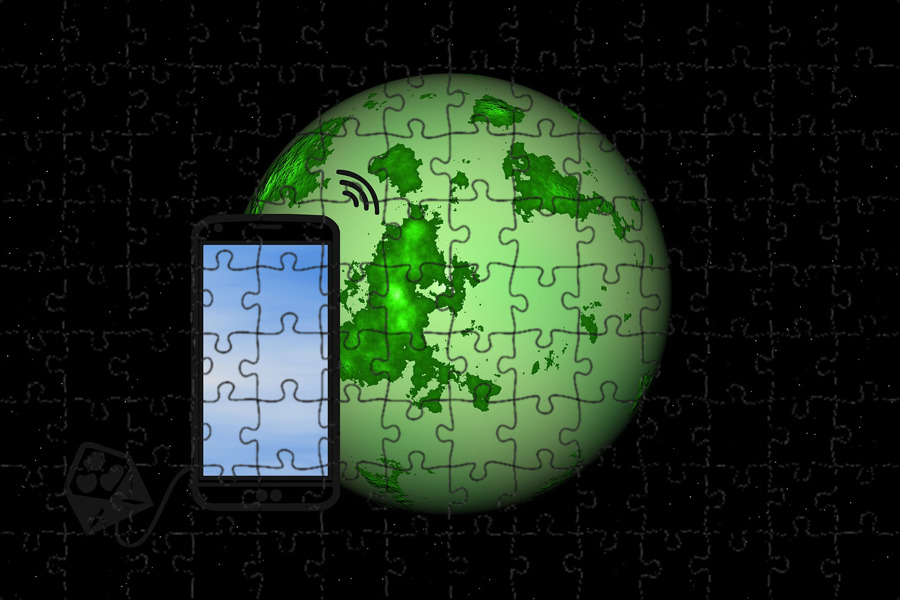 Puzzle mobile. Телефон пазл.