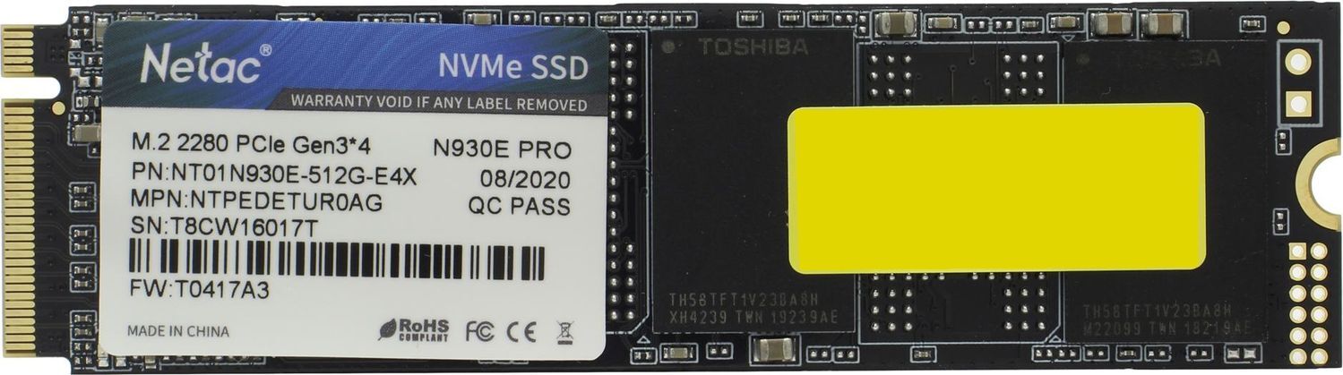 Ssd накопитель m 2 2280 512 гб