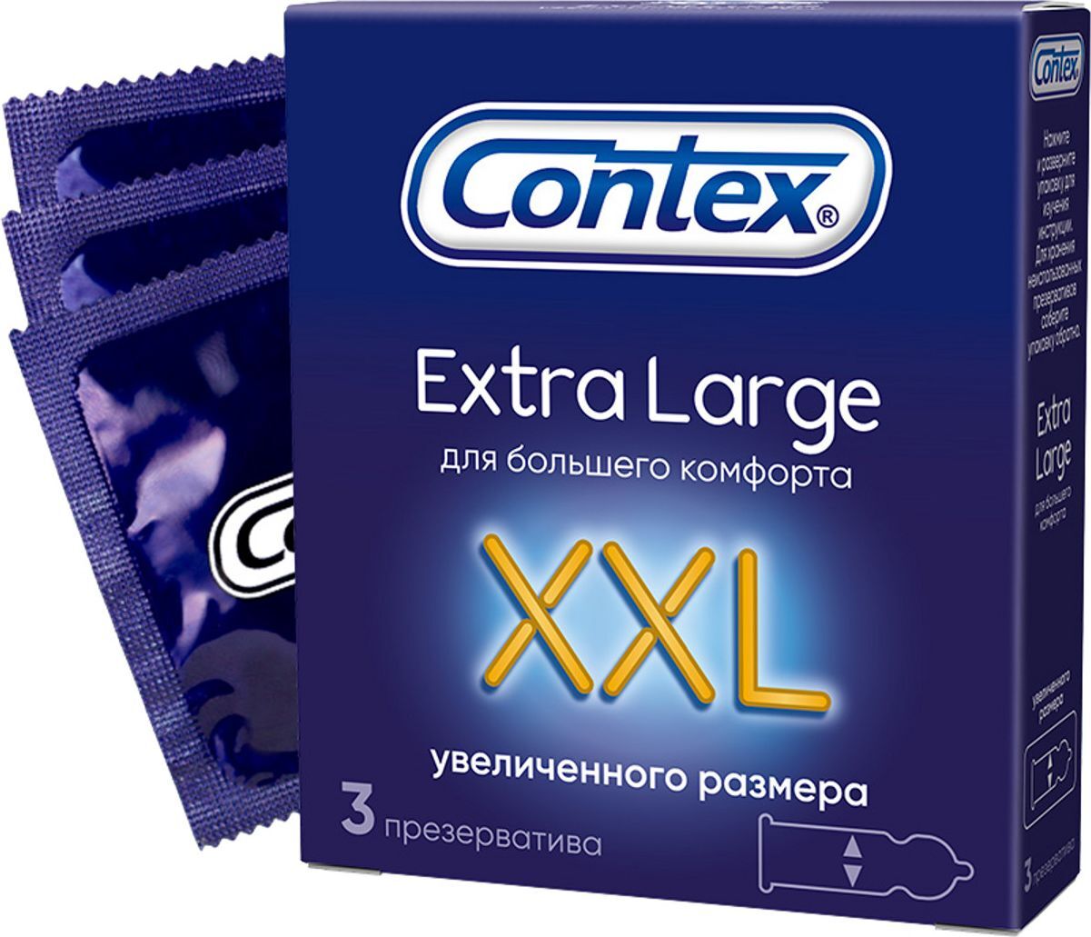 Презервативы CONTEX Extra Large увеличенный размер, 3 шт. — купить в ...