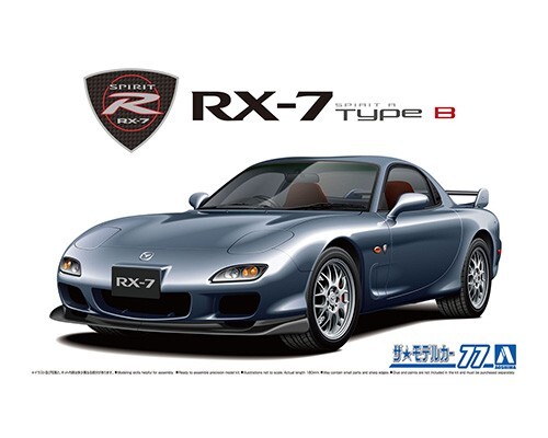 Сборная модель AOSHIMA 77s FD3S RX-7 SPIRIT R TYPE B '02, 1/24