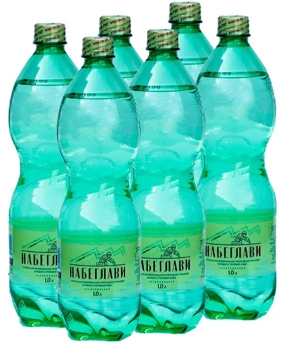 Минеральная вода Набеглави, газированная, 1 л х 6 шт — купить в ...