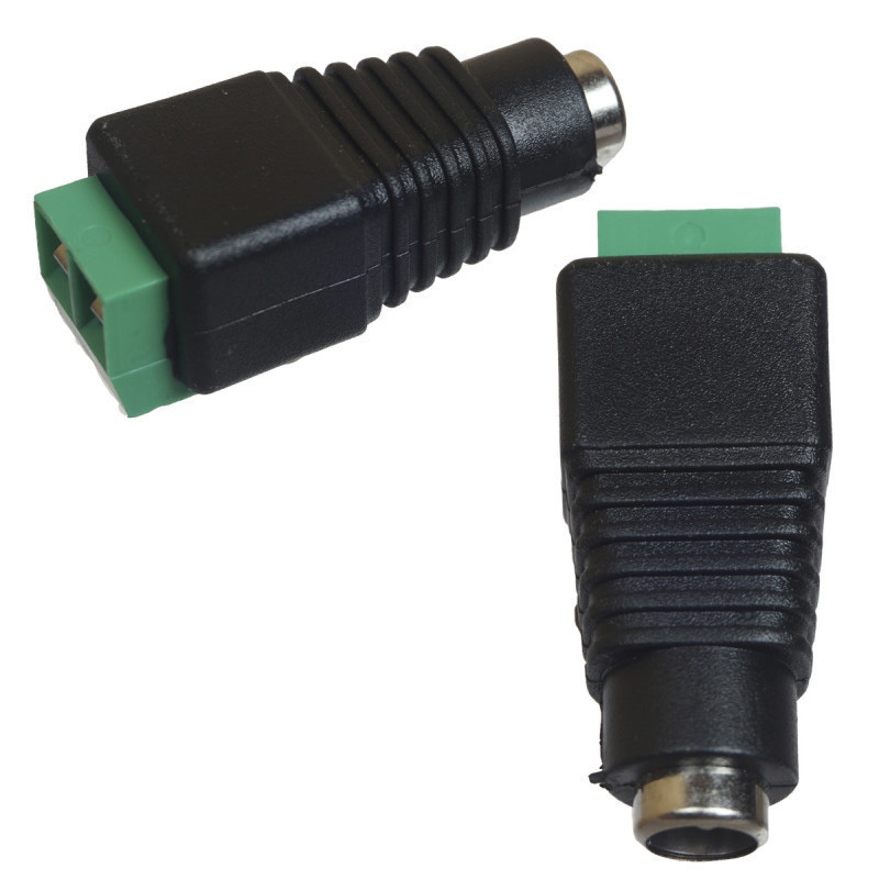 Характеристики Разъем питания гнездо мама 2.1х5.5 с клеммной колодкой ...