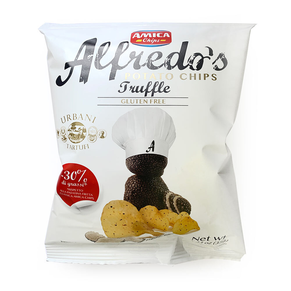 Чипсы картофельные с черным трюфелем и низким содержанием жира (-30%) ALFREDO'S, AMICA CHIPS, 0,035 кг