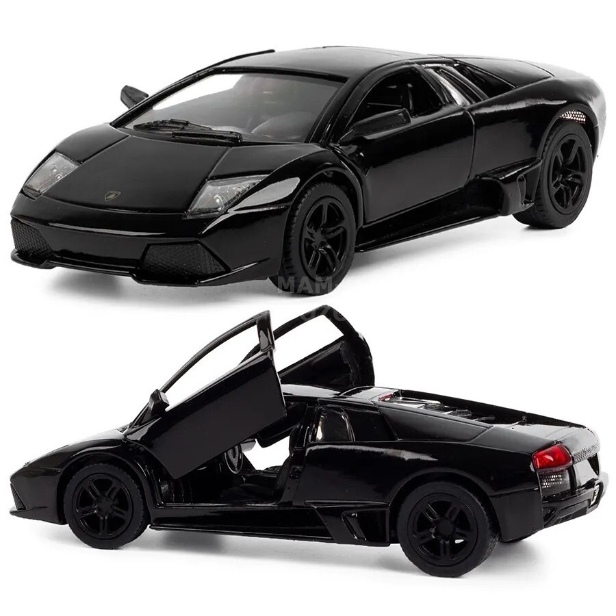 Машинка металлическая Kinsmart 1:36 Lamborghini Murcielago LP640 5317DKT  инерционная, двери открываются / Черный - купить с доставкой по выгодным  ценам в интернет-магазине OZON (386683879)