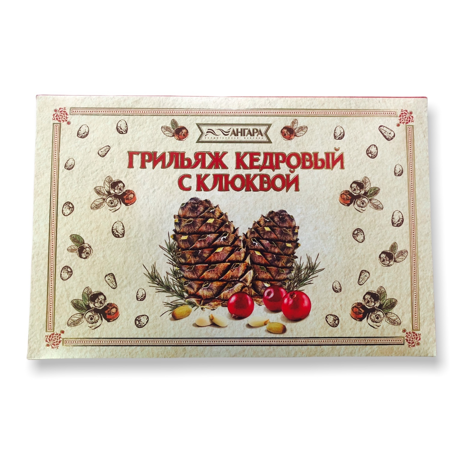 Конфеты Кедровый грильяж с клюквой, 200 г (КФ Ангара) - купить с ...