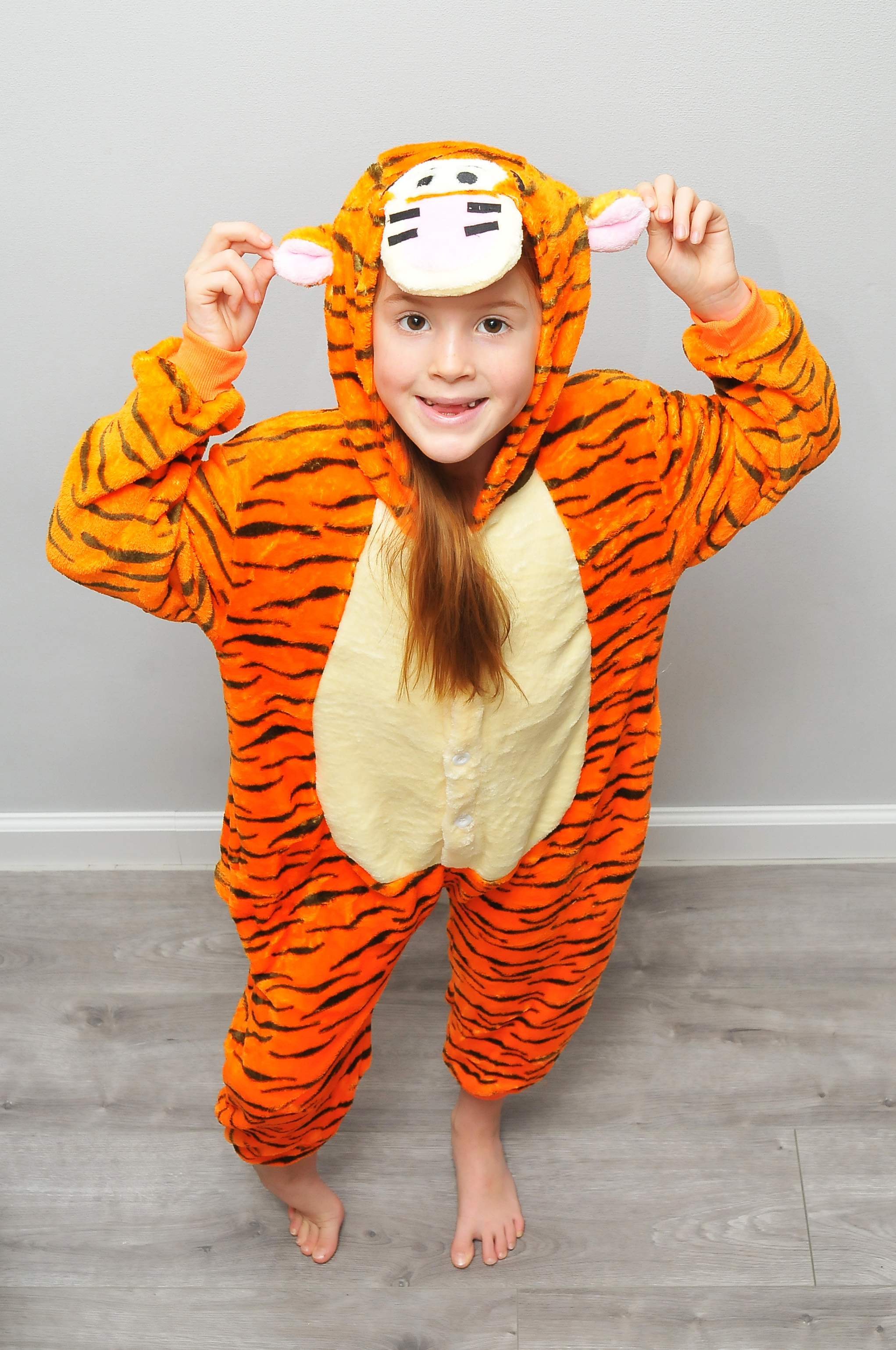 Кигуруми Тигр, Мальчики, Девочки, На любой сезон, размер 100, материал ...