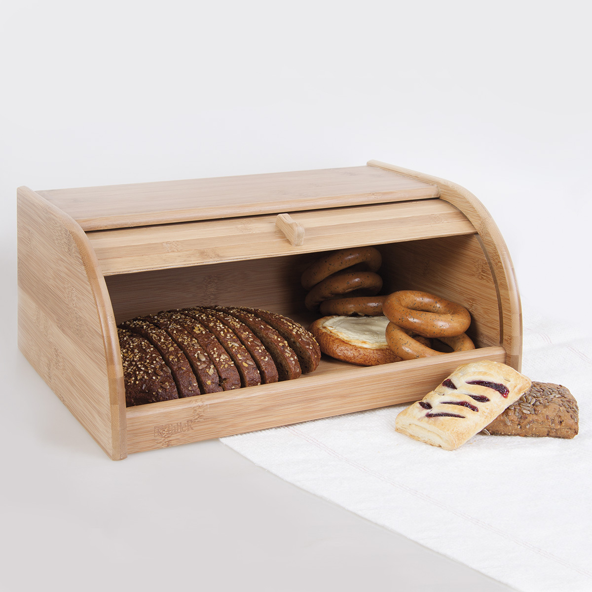 Хлебница с крышкой TalleR TR-51976 объём 8 л деревянная (67)