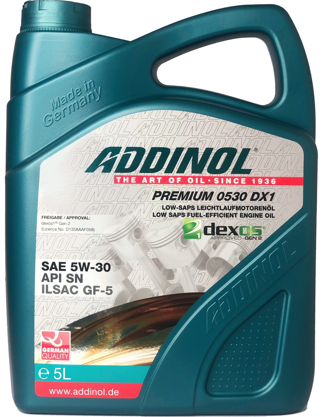 Моторное масло ADDINOL 5W-30 Синтетическое 5 л - купить в интернет ...