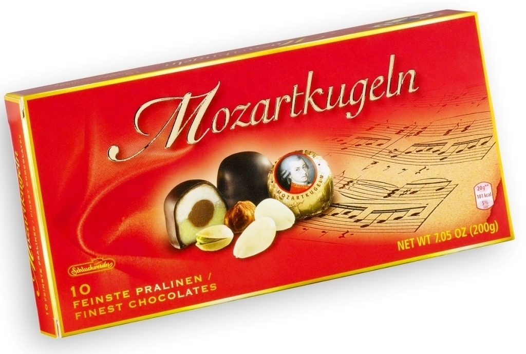 Шоколадные конфеты Моцарт / Carstens Schluckwerder / Марципан / Коробка ...