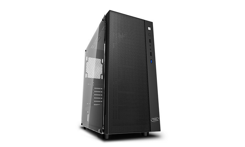 КорпусDeepcoolMATREXX55MESHбезБП,боковоеокно(закаленноестекло),черный,ATX