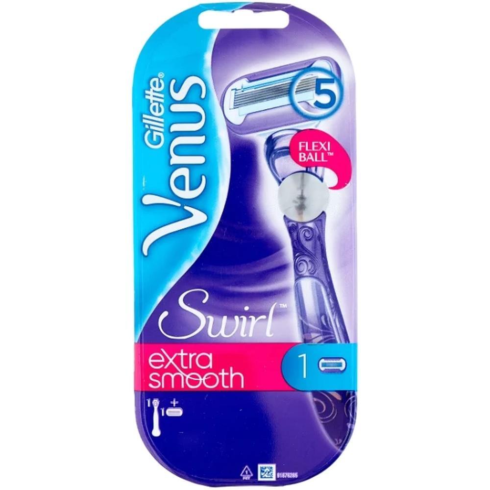 Станок для бритья gillette venus swirl с 1 сменной кассетой