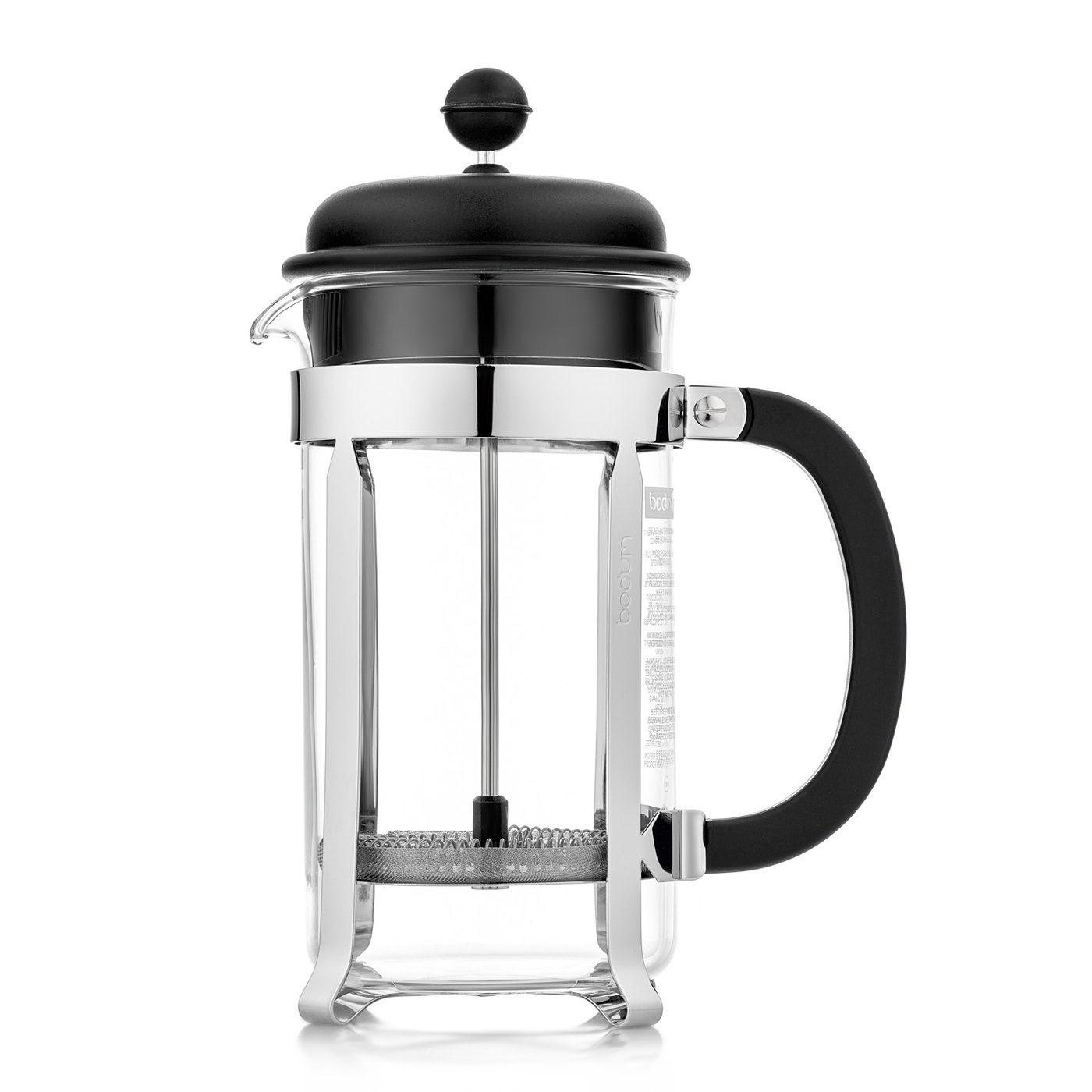 Кофейник френч-пресс Bodum Caffettiera, 1 л, цвет черный — купить в ...