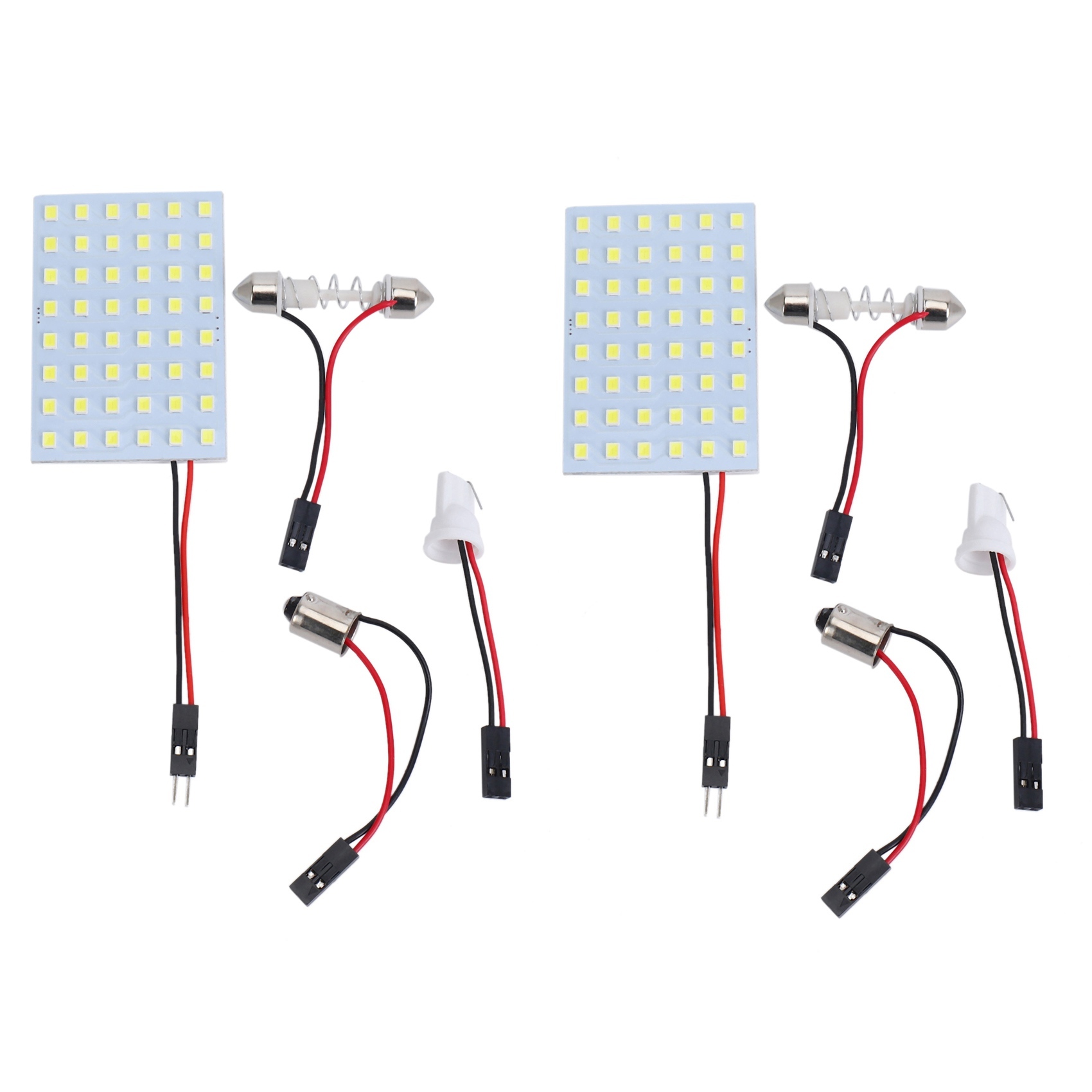 2XБелый1210SMD48светодиодныйплафондлясалонаавтомобиляWT10BA9SFestoon