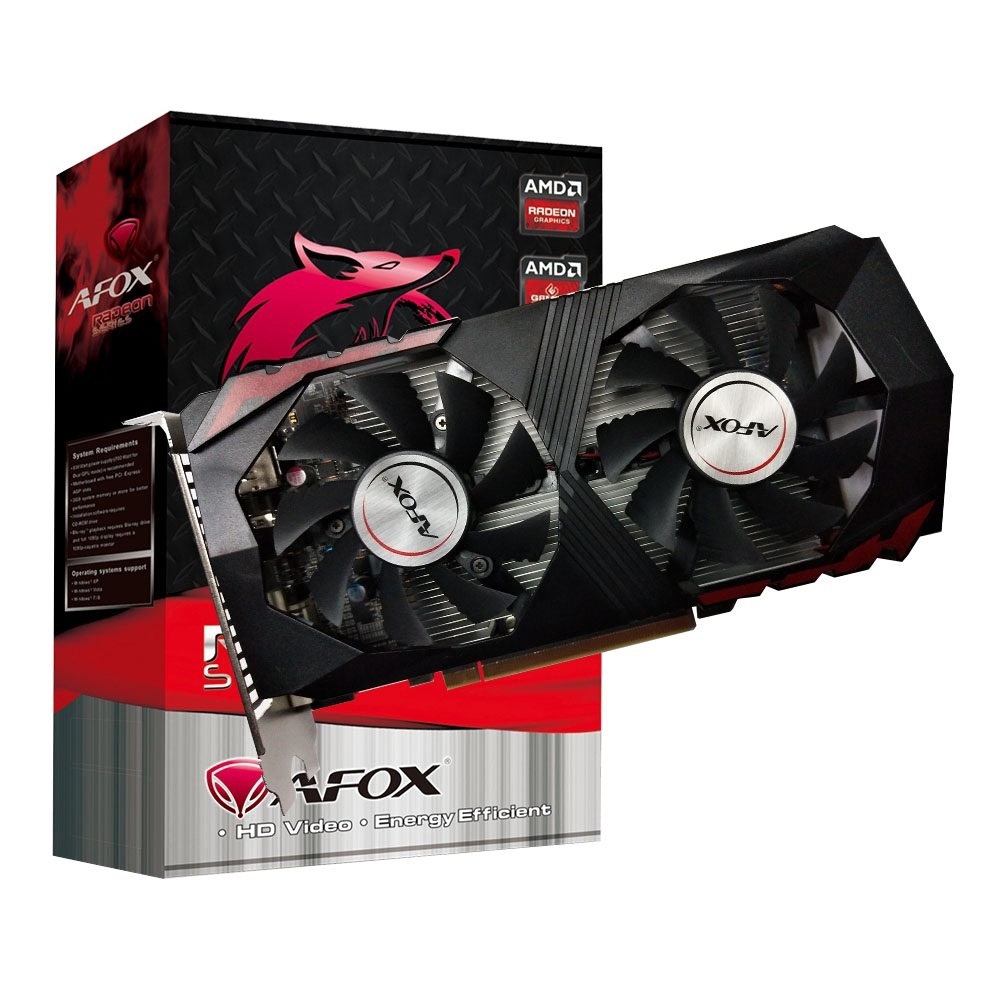 AFOX Видеокарта Radeon RX 560 4 ГБ (AFRX560-4096D5H4-V2)