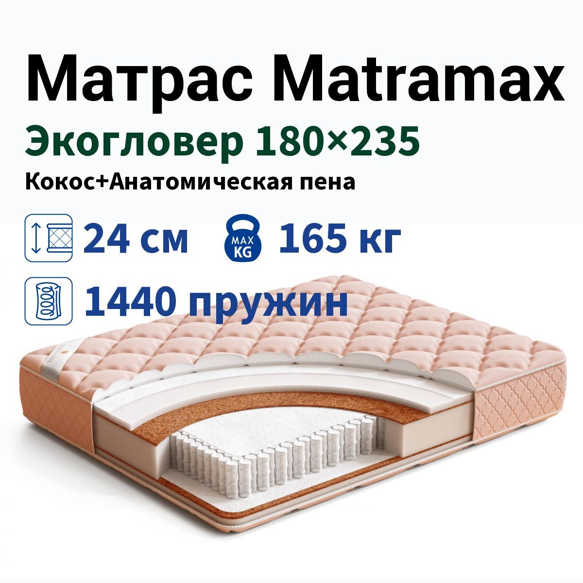 Матрас 210х180