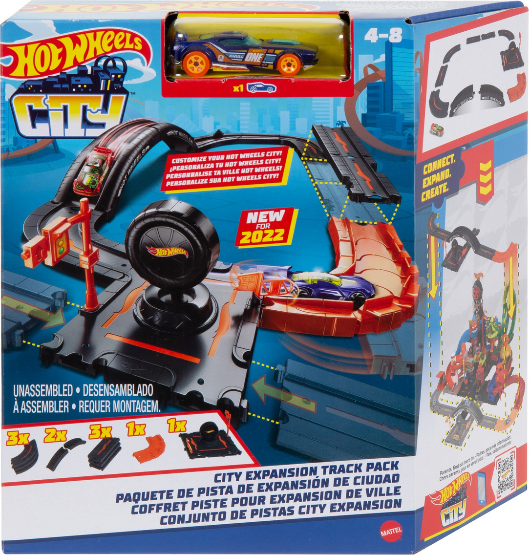 Игровой трек Hot Wheels Сити Городские трассы, HDN95 - купить с доставкой  по выгодным ценам в интернет-магазине OZON (1297401773)