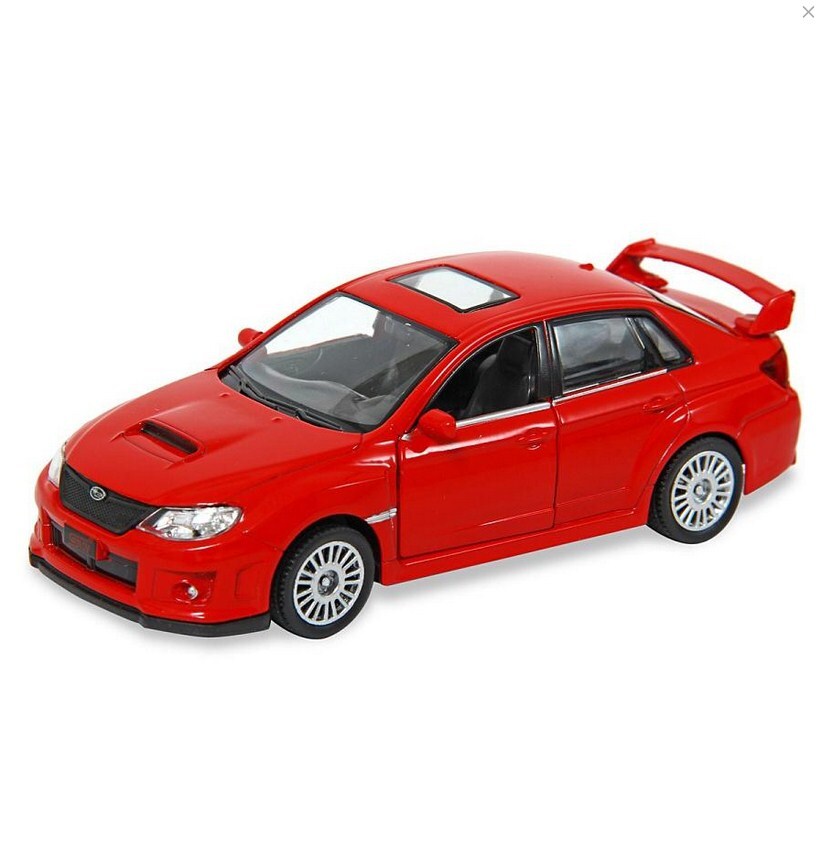 машина металлическая rmz city 1:32 subaru wrx sti инерционная