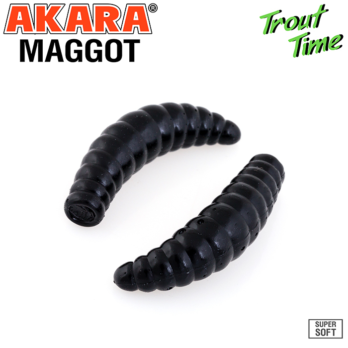 Силиконовая приманка Akara Trout Time MAGGOT 1,6 Garlic 422 (10 шт.)