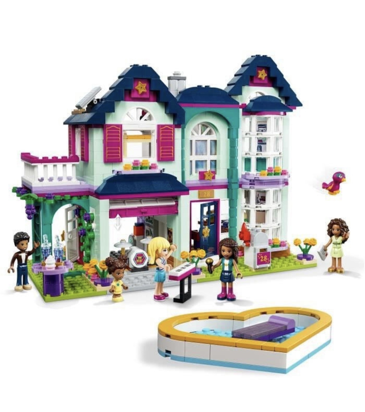 Дом лего френдс с гаражом