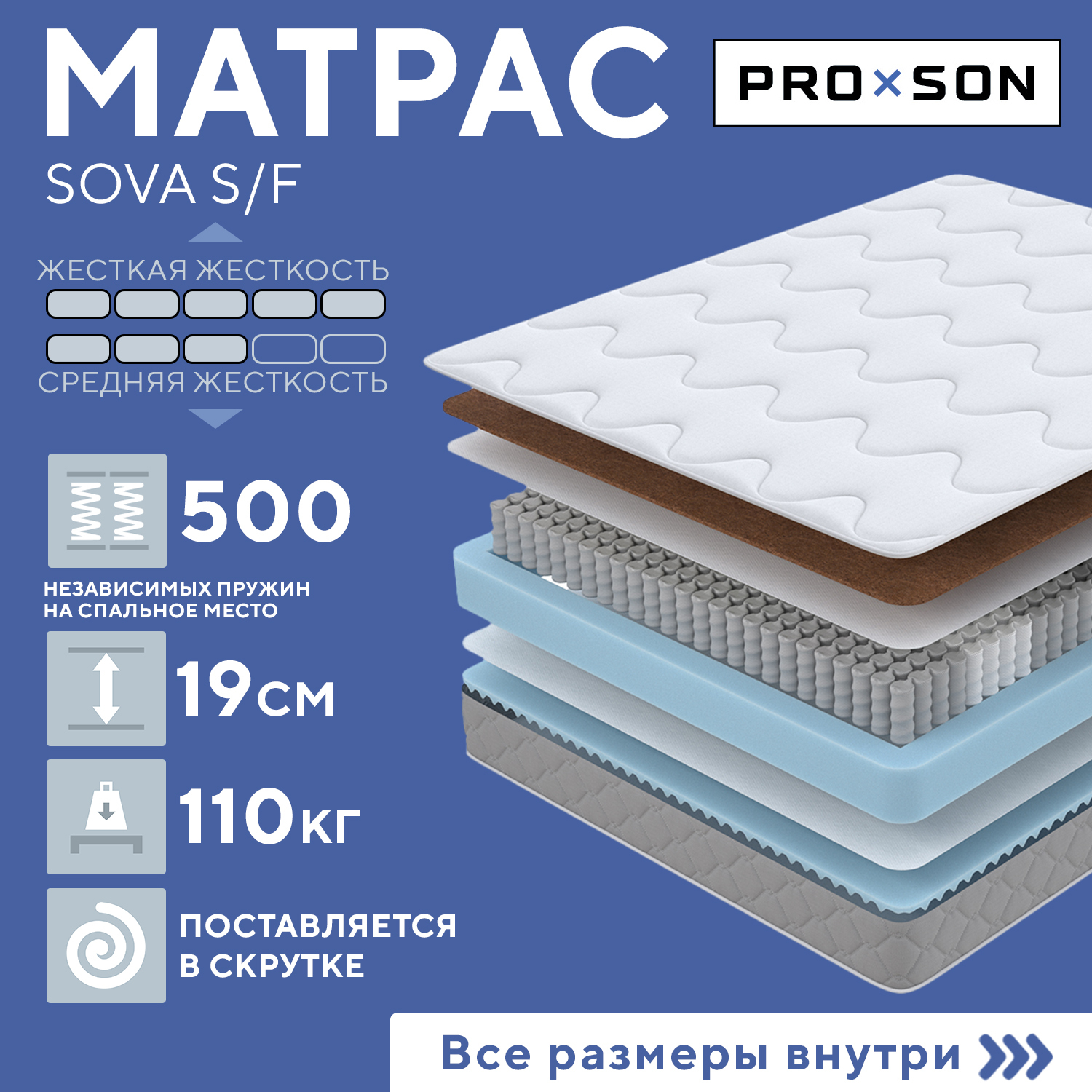 Матрас Proson sova m 160x200