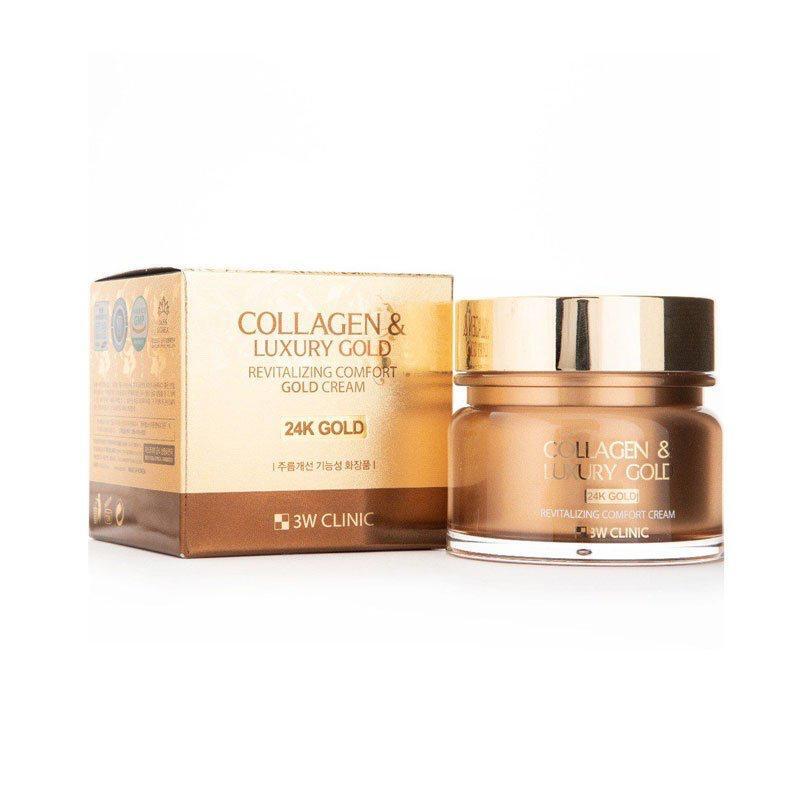 3w Clinic Collagen & Luxury Gold Cream. 3w Clinic крем для лица. 3w Clinic Revitalizing Comfort Collagen&Gold Cream крем 100мл. 3w Clinic Collagen & Luxury Gold Energy Hydrogel facial Mask.