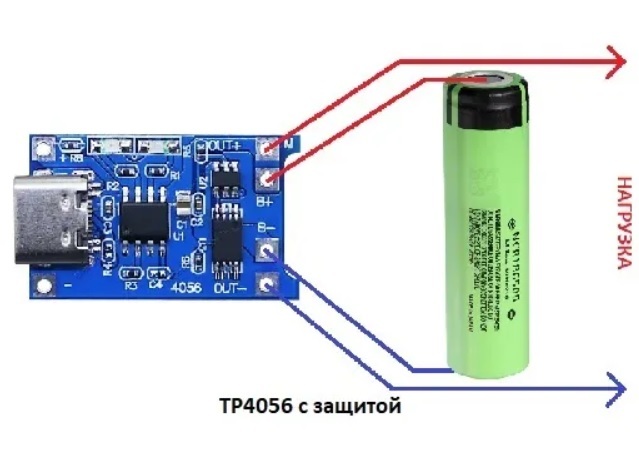 Контроллер заряда Mini/Micro USB для Li-ion аккумуляторов на микросхеме TP4056