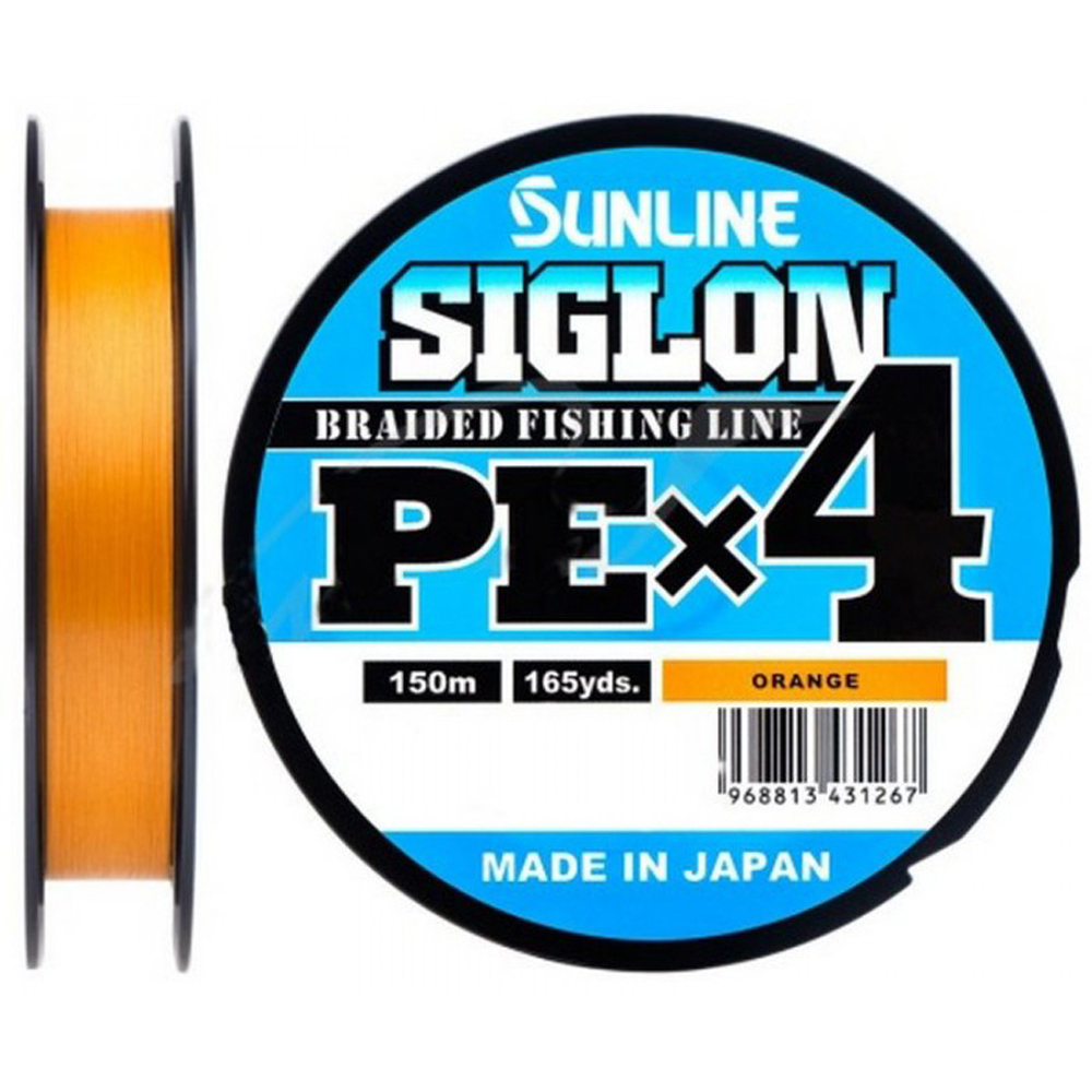 ШнурSunlineSIGLONPE4150M(Orange)#0.8/12LB